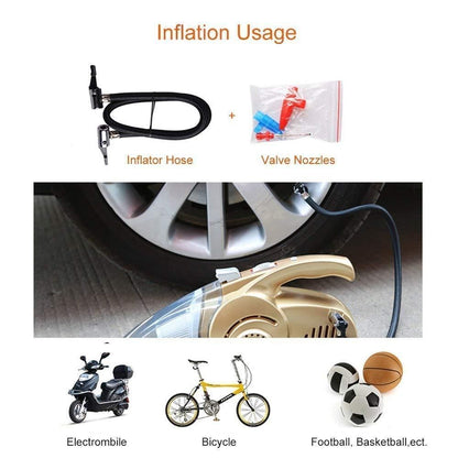2 in 1 Car Vacuum Cleaner with Tyre Inflator