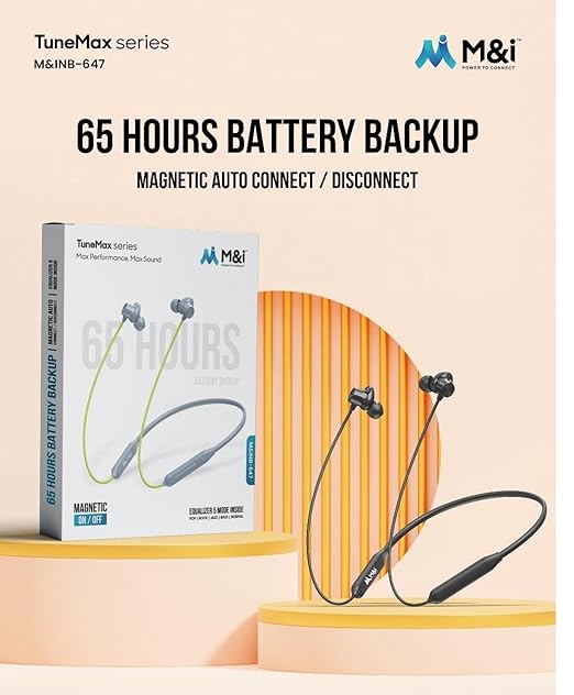 M&I TuneMax NB-647 Wireless Neckband Earphone