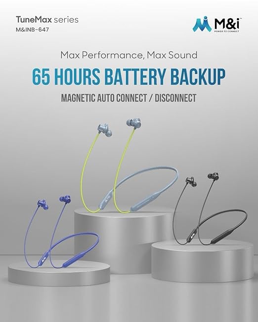 M&I TuneMax NB-647 Wireless Neckband Earphone