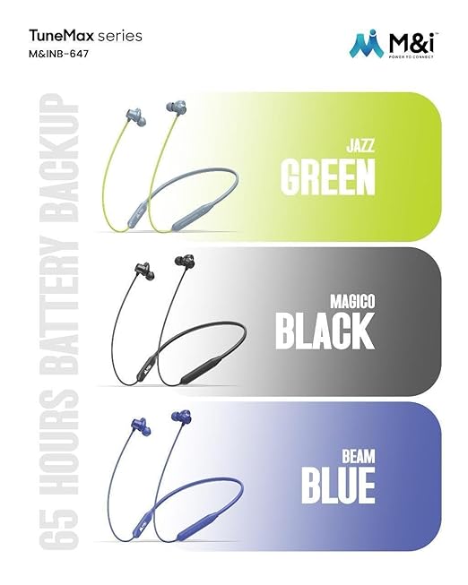 M&I TuneMax NB-647 Wireless Neckband Earphone